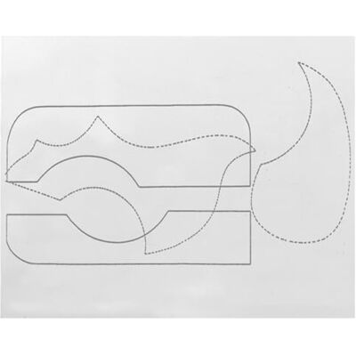 GEWA Deckenbeschermer Pickguard Slagplaat voor gitaar glashelder/transparant PVC zelfklevend 20 x 25 cm incl. sjablonen voor westerngitaar, Gibson Dove, Golpe, Flamenco GEWA Deckenbeschermer Pickguard Slagplaat voor gitaar glashelder/transparant PVC zelfklevend 20 x 25 cm incl. sjablonen voor westerngitaar, Gibson Dove, Golpe, Flamenco