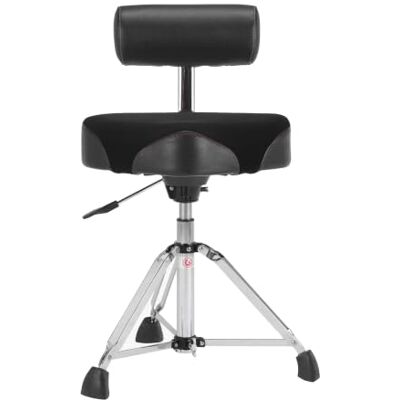 Gibraltar Drumkruk, Drumkruk 9000-serie Moto zadel met rugleuning hydraulisch, 9608HMB (diameter: 48cm, vinylstoel, snelvergrendeling, dubbele veervoet, rubberen voetvoet) Gibraltar Drumkruk, Drumkruk 9000-serie Moto zadel met rugleuning hydraulisch, 9608HMB (diameter: 48cm, vinylstoel, snelvergrendeling, dubbele veervoet, rubberen voetvoet)