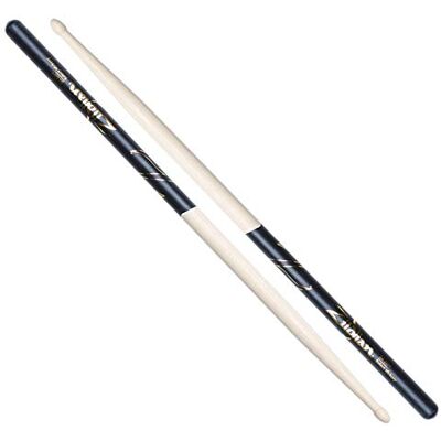 Zildjian 5A Hickory Drumsticks Houten Tip Zwarte DIP Zildjian 5A Hickory Drumsticks Houten Tip Zwarte DIP
