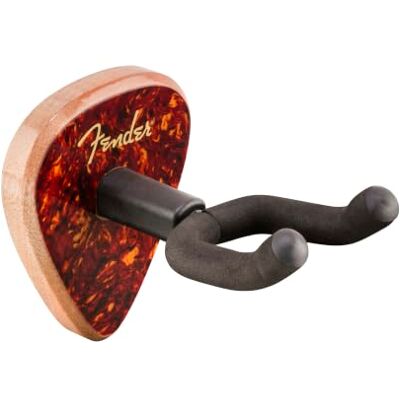 Fender 351 Gitaar Wandhouder, Akoestisch Elektrisch Bas, Schildpad Iconische gitaarstandaard in de vorm van een plectrum, met automatische vergrendeling voor de hals Fender 351 Gitaar Wandhouder, Akoestisch Elektrisch Bas, Schildpad Iconische gitaarstandaard in de vorm van een plectrum, met automatische vergrendeling voor de hals