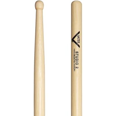 Vater 1 Paar Studio 2 (Houten Punt) American Hickory Drumsticks VHS2W Vater 1 Paar Studio 2 (Houten Punt) American Hickory Drumsticks VHS2W