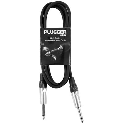 Plugger Mono-jack op stekker, 1,50 m, zwart Plugger Mono-jack op stekker, 1,50 m, zwart