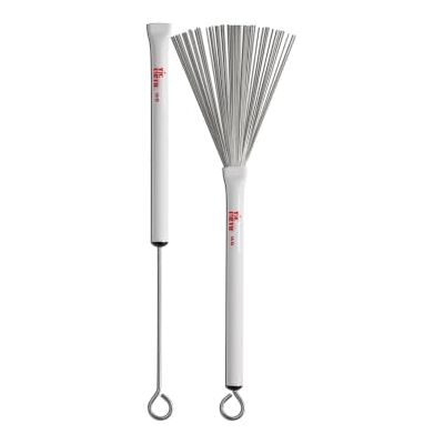 Vic Firth Jazz staalborstel intrekbaar draad van zware dikte witte kunststof handgreep Vic Firth Jazz staalborstel intrekbaar draad van zware dikte witte kunststof handgreep
