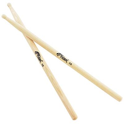 Tiger Hickory Drumsticks 5B Nylon Tip 5b NATUURLIJK Tiger Hickory Drumsticks 5B Nylon Tip 5b NATUURLIJK