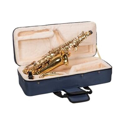 Crossrock Altsaxofoon Foam Case Lichtgewicht blauwe gigbag met gestructureerde buitenkant, pluche interieur en opbergzakken (CRP300ASBL-R) Crossrock Altsaxofoon Foam Case Lichtgewicht blauwe gigbag met gestructureerde buitenkant, pluche interieur en opbergzakken (CRP300ASBL-R)