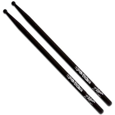Zildjian ZASTBLK Travis Barker Signature Drumsticks Zwart Pack van 2 Zildjian ZASTBLK Travis Barker Signature Drumsticks Zwart Pack van 2