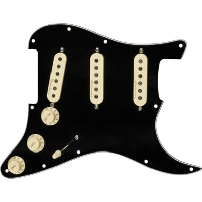 Fender Vintage Noiseless voorbedrade Stratocaster slagplaat, 3-lagig zwart Fender Vintage Noiseless voorbedrade Stratocaster slagplaat, 3-lagig zwart