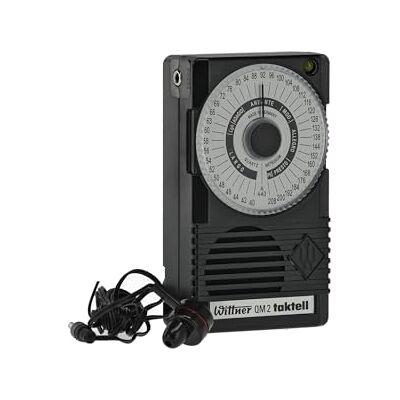 Wittner Taktell® Quartz QM 2 Serie 861 Kunststof behuizing Zwart 40-208 slagen/minuut 39 Tempo posities Met concerttoon a1 = 440 Hz met batterij (9 Volt) en oortelefoon Wittner Taktell® Quartz QM 2 Serie 861 Kunststof behuizing Zwart 40-208 slagen/minuut 39 Tempo posities Met concerttoon a1 = 440 Hz met batterij (9 Volt) en oortelefoon