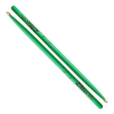 Zildjian 5ACWDGG 5A hout neon drumsticks groen Zildjian 5ACWDGG 5A hout neon drumsticks groen