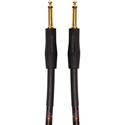 Roland Gold Series Instrument kabel, Recht/Rechte 1/4-Inch Jack, 5-Voet Roland Gold Series Instrument kabel, Recht/Rechte 1/4-Inch Jack, 5-Voet