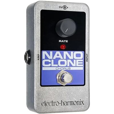 electro-harmonix Electro Harmonix Nano Clone pedaal voor elektrische gitaar, zilverkleurig electro-harmonix Electro Harmonix Nano Clone pedaal voor elektrische gitaar, zilverkleurig