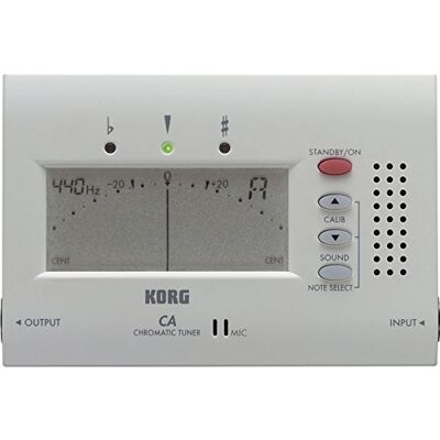 Korg CA-40 Chromatic Tuner stemapparaat, chromatisch, CA-40, wit Korg CA-40 Chromatic Tuner stemapparaat, chromatisch, CA-40, wit
