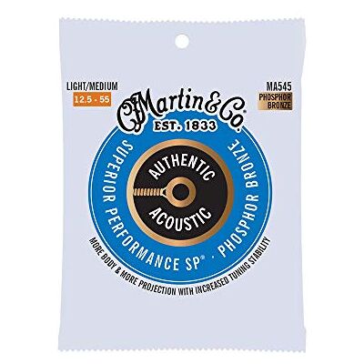 Martin MA545 Authentieke Akoestische SP Fosfor Brons Licht Medium (12½-55) Martin MA545 Authentieke Akoestische SP Fosfor Brons Licht Medium (12½-55)