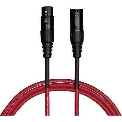 CASCHA Standaard Line Microfoonkabel (XLR), Rood, 9m CASCHA Standaard Line Microfoonkabel (XLR), Rood, 9m