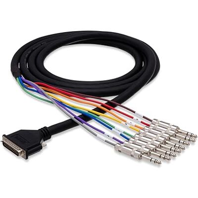 Hosa Tech DTP-803 3m DB25 naar 1/4 "TRS gebalanceerde slangkabel Hosa Tech DTP-803 3m DB25 naar 1/4 "TRS gebalanceerde slangkabel
