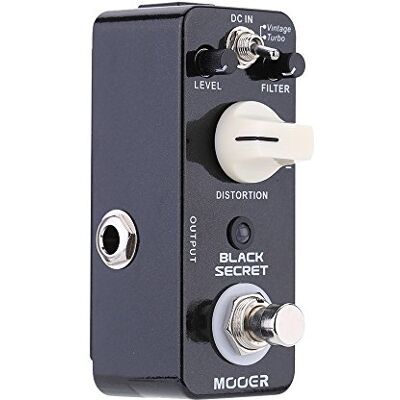 MOOER Black Secret Turbo & Vintage Distorsion pedaal voor gitaar Vervorming met vintage modus en turbo True Bypass MOOER Black Secret Turbo & Vintage Distorsion pedaal voor gitaar Vervorming met vintage modus en turbo True Bypass