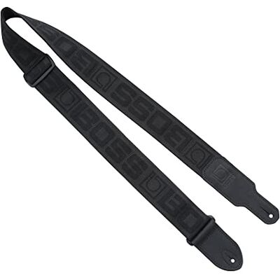 Boss BSM-20-BB Instrumentengordels van Hoge Kwaliteit in Zwart met Zwart Logo Met het Monogramlogo Polyester Materiaal van Twee inch breed voor Comfort en Duurzaamheid Boss BSM-20-BB Instrumentengordels van Hoge Kwaliteit in Zwart met Zwart Logo Met het Monogramlogo Polyester Materiaal van Twee inch breed voor Comfort en Duurzaamheid
