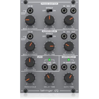 Behringer 172 Fase-verschuiver/vertraging/LFO, legendarische analoge fase-verschuiver/vertraging/LFO-module voor Eurorack Behringer 172 Fase-verschuiver/vertraging/LFO, legendarische analoge fase-verschuiver/vertraging/LFO-module voor Eurorack