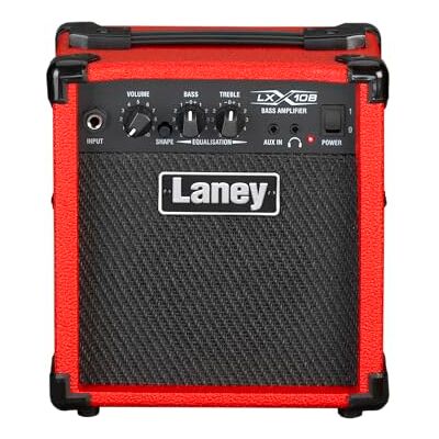 Laney LX10B LX Series Bass Gitaar Amp 10 Watt Rood, LX10B-RED Laney LX10B LX Series Bass Gitaar Amp 10 Watt Rood, LX10B-RED