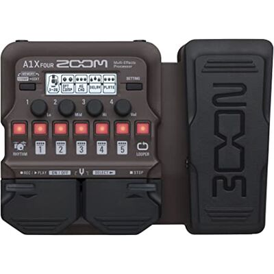 Zoom A1X FOUR Multi-effect expressiepedaal voor akoestische instrumenten – Ideaal voor gitaar, saxofoon, viool, met looper, drummachine en meer dan 90 effecten Zoom A1X FOUR Multi-effect expressiepedaal voor akoestische instrumenten – Ideaal voor gitaar, saxofoon, viool, met looper, drummachine en meer dan 90 effecten