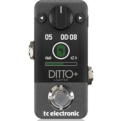TC Electronic DITTO+ LOOPER, 60 minuten lang multi-sessie looper-pedaal van de volgende generatie TC Electronic DITTO+ LOOPER, 60 minuten lang multi-sessie looper-pedaal van de volgende generatie