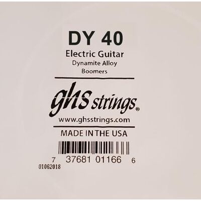GHS Strings GHS™ Strings »NICKEL PLATED STEEL SINGLE STRING 040 WOUND ELECTRIC GUITAR« enkele snaar voor elektrische gitaar nikkel verguld staal sterkte: 040 GHS Strings GHS™ Strings »NICKEL PLATED STEEL SINGLE STRING 040 WOUND ELECTRIC GUITAR« enkele snaar voor elektrische gitaar nikkel verguld staal sterkte: 040