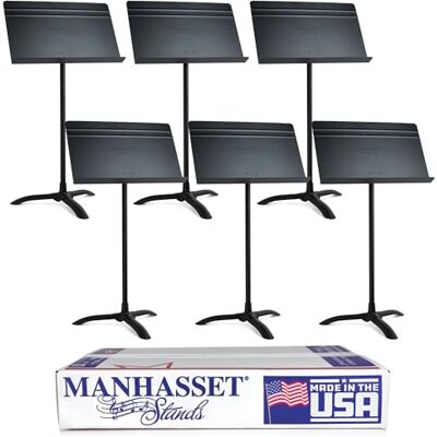 Manhasset Symphony Stand (Pack van 6) Zwart Manhasset Symphony Stand (Pack van 6) Zwart