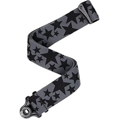 D'Addario Auto Lock Gitaarband Skater Sterren D'Addario Auto Lock Gitaarband Skater Sterren