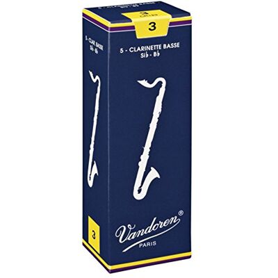 Vandoren Riet voor bass klarinet (Frans) Classic basklarinette 2,5 doos met 5 rieten Vandoren Riet voor bass klarinet (Frans) Classic basklarinette 2,5 doos met 5 rieten