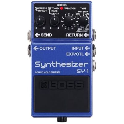 Boss SY-1 Synthesizer Guitar Pedal, 121 ultra-responsieve, polyfone sounds, eenvoudige plug-and-play ervaring Boss SY-1 Synthesizer Guitar Pedal, 121 ultra-responsieve, polyfone sounds, eenvoudige plug-and-play ervaring
