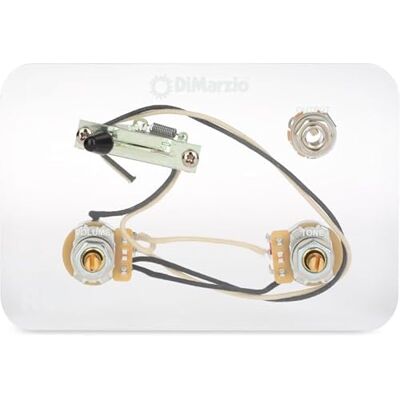 DiMarzio HSH Split Humbucker Bedrading voor Elektrische Gitaar Gesoldeerd, installatieklare set van 5-weg schakelaar, 2 potmeters, uitgangsaansluiting (GW2110) DiMarzio HSH Split Humbucker Bedrading voor Elektrische Gitaar Gesoldeerd, installatieklare set van 5-weg schakelaar, 2 potmeters, uitgangsaansluiting (GW2110)