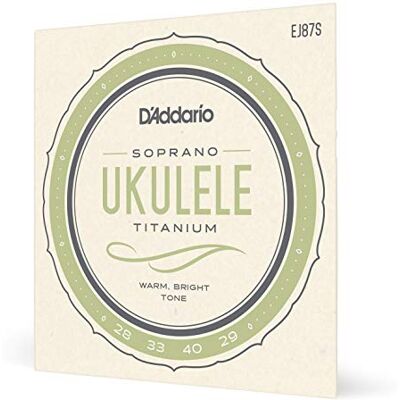 D'Addario Ukulelesnaren Titanium Sopraan EJ87S, 4-Snarige Set D'Addario Ukulelesnaren Titanium Sopraan EJ87S, 4-Snarige Set