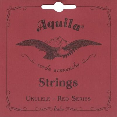 Aquila Reds Tenor Ukulele Set, GCEA, Rood laag G bespannen Aquila Reds Tenor Ukulele Set, GCEA, Rood laag G bespannen