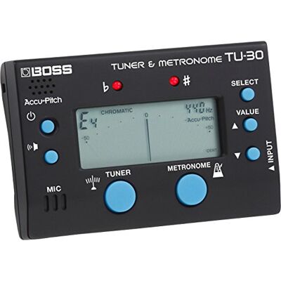 Boss TU-30 Tuner & Metronome, ontworpen om mee te leren, oefenen en performen Boss TU-30 Tuner & Metronome, ontworpen om mee te leren, oefenen en performen
