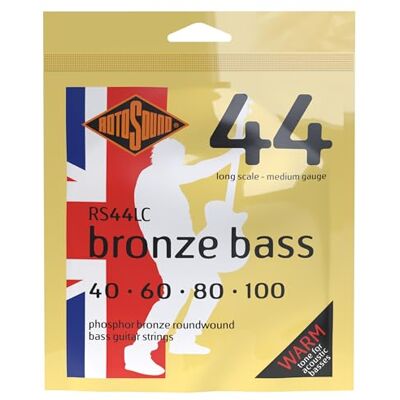 Rotosound Snaren voor Akoestische Bas/Bas 44 BRONZE 4-Snaren RS44LC Medium 40-100 Rotosound Snaren voor Akoestische Bas/Bas 44 BRONZE 4-Snaren RS44LC Medium 40-100