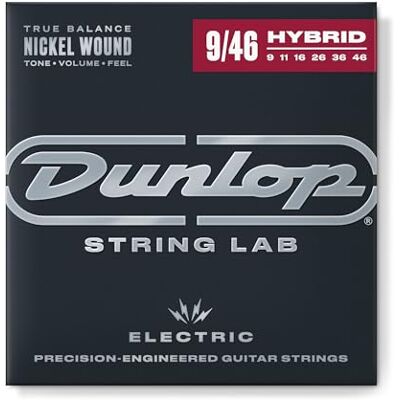 Dunlop Den0946 Nickel Plated Steel, Light/Heavy, Set/6 Dunlop Den0946 Nickel Plated Steel, Light/Heavy, Set/6