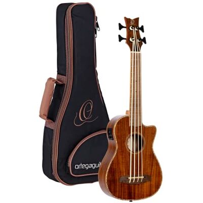 Ortega Guitars ORTEGA Lizard Series U Bass Baritone grootte incl. tas (CAIMAN-BS-GB), natuur Ortega Guitars ORTEGA Lizard Series U Bass Baritone grootte incl. tas (CAIMAN-BS-GB), natuur