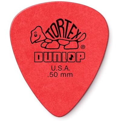 Dunlop 418P.50 Tortex standaard rood .50 mm Dunlop 418P.50 Tortex standaard rood .50 mm