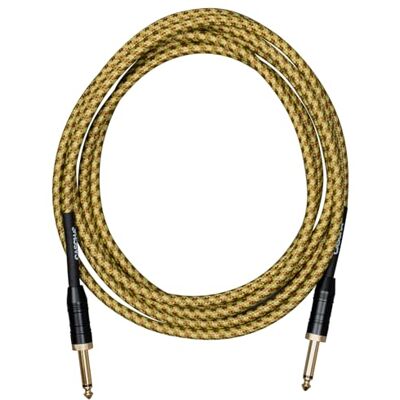 CASCHA Professioal Lijn Gitaarkabel, Recht, Tweed Natural, 9 m CASCHA Professioal Lijn Gitaarkabel, Recht, Tweed Natural, 9 m