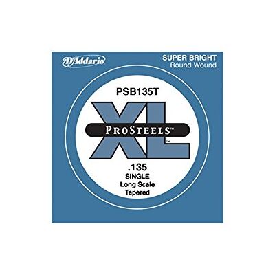 D'Addario PSB135T enkele snaar voor bas bespannen 0,34 cm (0,135 inch) D'Addario PSB135T enkele snaar voor bas bespannen 0,34 cm (0,135 inch)