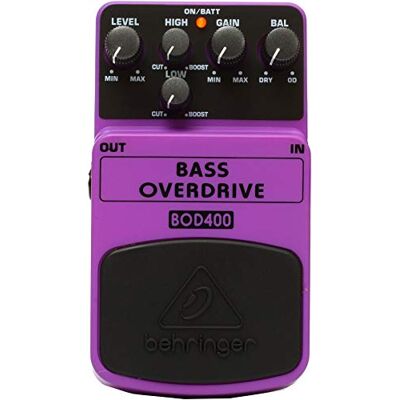 Behringer BOD400 Authentiek overdrive effectpedaal met buizengeluid Behringer BOD400 Authentiek overdrive effectpedaal met buizengeluid
