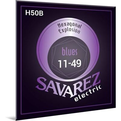 Savarez Snaren voor Electrische Gitaar Hexagonal Explosion Nickel Jeu Blues Medium .011-.049 Savarez Snaren voor Electrische Gitaar Hexagonal Explosion Nickel Jeu Blues Medium .011-.049