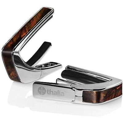 Thalia CHROME AFWERKING CAPO MET TENNESSEE WHISKY WING INLAY Thalia CHROME AFWERKING CAPO MET TENNESSEE WHISKY WING INLAY