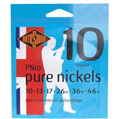 Rotosound Snaren voor Elektrische Gitaar PURE NICKELS 6-Snaren PN10 Regular 10-46 Rotosound Snaren voor Elektrische Gitaar PURE NICKELS 6-Snaren PN10 Regular 10-46