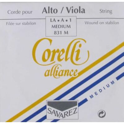 Savarez Corelli Altvioolsnaren Alliance A Nylon/Alu. wond medium 831M Savarez Corelli Altvioolsnaren Alliance A Nylon/Alu. wond medium 831M