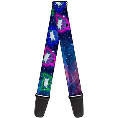 Buckle-Down Gitaarband 2" Wide 29-54" Lengte Laser Eye Cats in Space Buckle-Down Gitaarband 2" Wide 29-54" Lengte Laser Eye Cats in Space