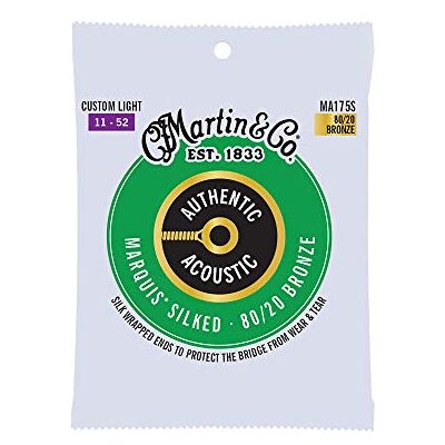 Martin Authentieke akoestische gitaarsnaren Marquis Silked Martin Authentieke akoestische gitaarsnaren Marquis Silked