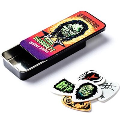 Dunlop Kh01T088 Kirk Hammett tinnen doos Dunlop Kh01T088 Kirk Hammett tinnen doos