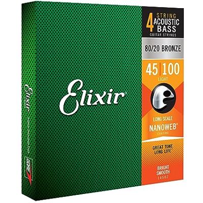 Elixir 14502 Acoustic Bass 45-100 Akoestische basgitaarsnaren Elixir 14502 Acoustic Bass 45-100 Akoestische basgitaarsnaren