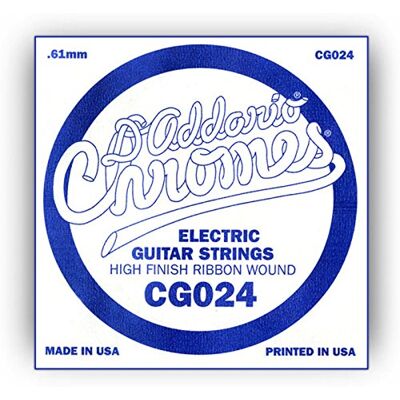 D'Addario CG024 chromen bas enkele snaren 0,06 cm (.024 inch) D'Addario CG024 chromen bas enkele snaren 0,06 cm (.024 inch)